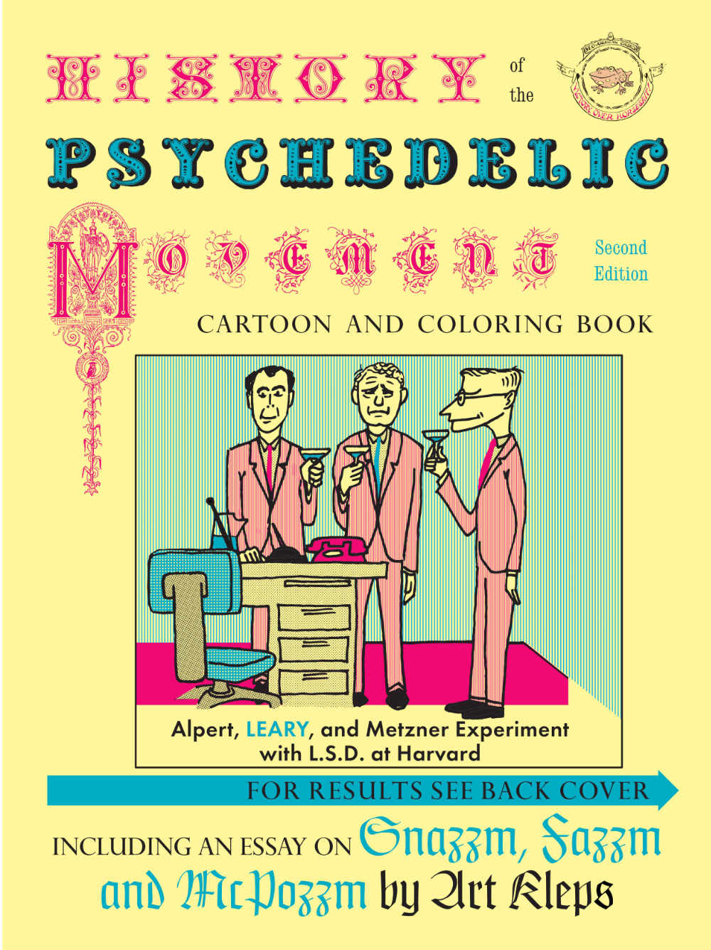 History of the Psychedelic Movement Cartoon and Coloring Book
